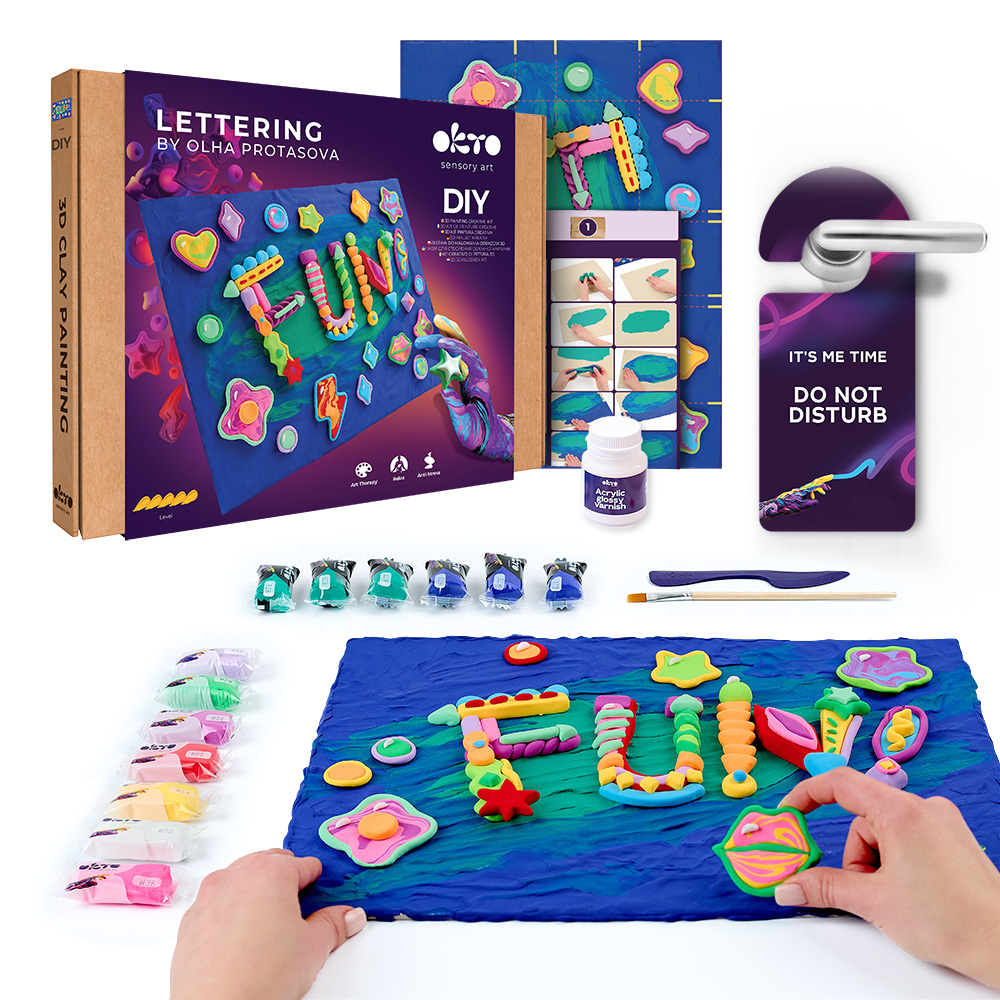 3D картина - Lettering "Fun" - View 3