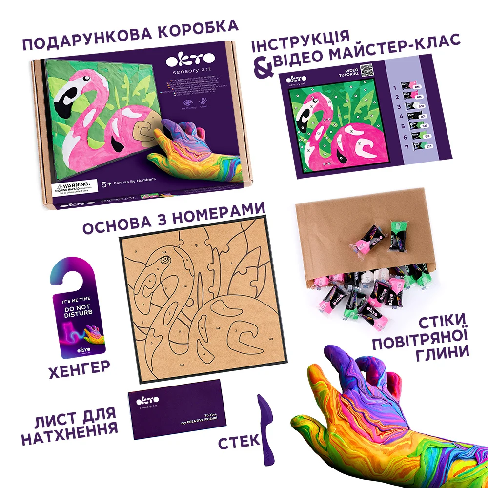 Картина за номерами Рожевий Фламінго - View 2