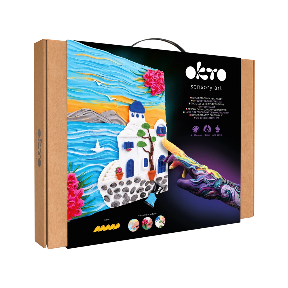 Об'ємна 3D картина #santorini