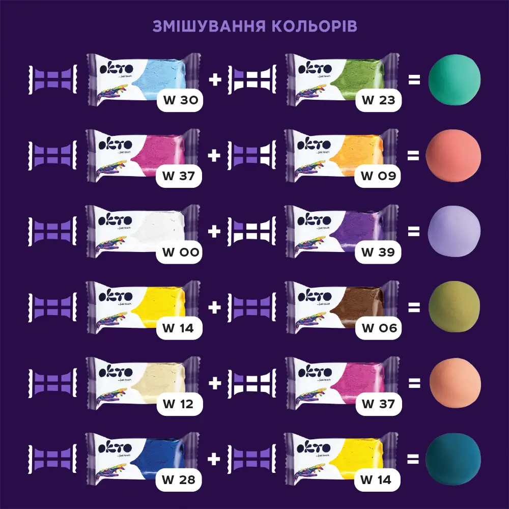 OKTO Colors повітряний пластилін мікс (Л - розмір) thumbnail 5
