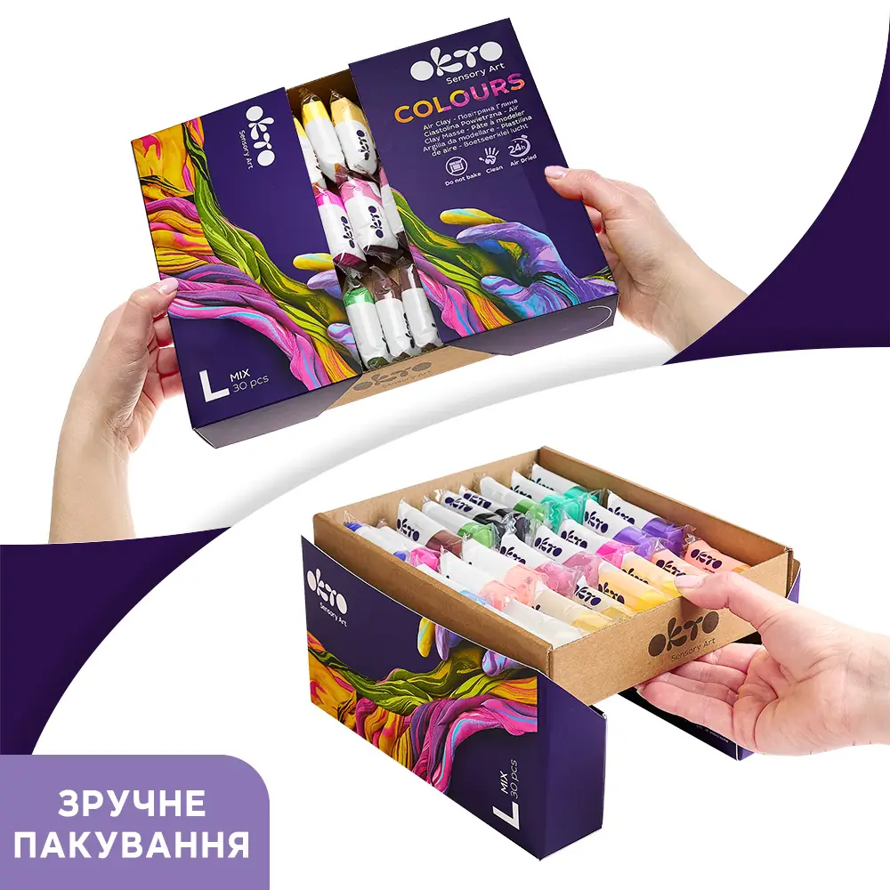 OKTO Colors повітряний пластилін мікс (Л - розмір) thumbnail 9